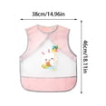 thumbnail image 1 of Xihbxyly Delantal Reversible para Comer, Tejido Impermeable de Tpu, Protección Antimanchas, Diseño Fácil de Poner, Suave y Elástico, Ideal para Comidas Desordenadas, Autoajustable, para Verano, Paque, 1 of 1