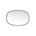 thumbnail image 6 of Elegant Decor Metal Frame Oval Mirror 27x40 Inch in Black, 6 of 12