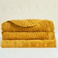 thumbnail image 5 of Home Soft Things 4 Piece Tatami Quilted Faux Fur Bedspread - Apricot - Oversize Queen (110" x 120"), 5 of 7