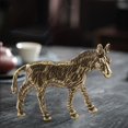 thumbnail image 5 of Fusipu Donkey Statue Adorable Donkey Miniature Figurine Realistic Looking Small Animal Statue for Desktop Decoration Home Accessories Small Ornament, 5 of 8