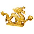 thumbnail image 3 of Estatua china de Fengshui BLESIY Figura de Dragón dorado 15x35x9cm, 3 of 8