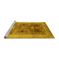 thumbnail image 2 of Ahgly Company Machine Washable Indoor Rectangle Oriental Yellow Industrial Area Rugs, 8' x 10', 2 of 4