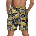 thumbnail image 2 of Rocae Excavator At Work for Men's Swim Trunks Quick Dry With Two Side Pockets and One Lined Patch Pocket3X-Large, 2 of 9
