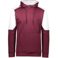thumbnail image 3 of Holloway Sportswear L Blue Chip Hoodie Maroon/White 222540, 3 of 5