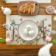 thumbnail image 4 of Sm:)e Bunny Rabbit Easter Placemats Set of 4, 12x18 Inch Seasonal Spring Table Mats, 4 of 6