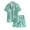 Green, variant on CHUMUD Men's Hawaiian Matching Set Summer Outerwear Beach 2 Piece Vacation Outfits Tropical print Shirts and Shorts