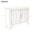 thumbnail image 7 of Kacho 40'' Wood Console Table with 2 Storage Shelves, Shoe Cabinet for Entryway, Shoe Storage Cabinets, Hall Console Desk Table, Sofa Table for Living Room Bedroom Hallway, Antique Blue, 7 of 7