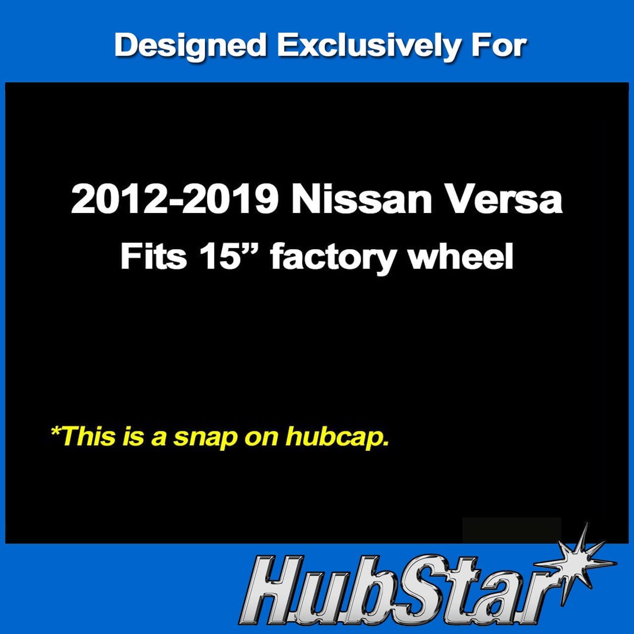 CWC Hubcap for Nissan Versa 2012-2019 - Carolina Wheel Cover Premium Replica 15 (single hubcap)