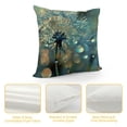 thumbnail image 4 of Orinice Dandelion Water Droplets Graphic Decorative Men Women Boy Girl Room Cushion Throw Pillow Cover for Home Couch Living Room Bed Sofa Soft and Durable Spring for Home Decor 1PC 12x12in, 4 of 5