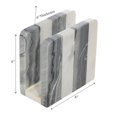 thumbnail image 2 of White & Grey Marble Napkin Holder, 2 of 3