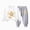 A17-White, variant on Girls Fall Winter Cute Flower Print Long Sleeved Sweatshirt Pants Daily Two Piece Set 6-24 Months 2T 3T 4T 5T 6T Children White,5-6 Years