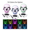 thumbnail image 3 of Máscara de Halloween EL Wired Light Up Mask Cosplay Scary Mask Leyfeng Decoración de disfraces, 3 of 7