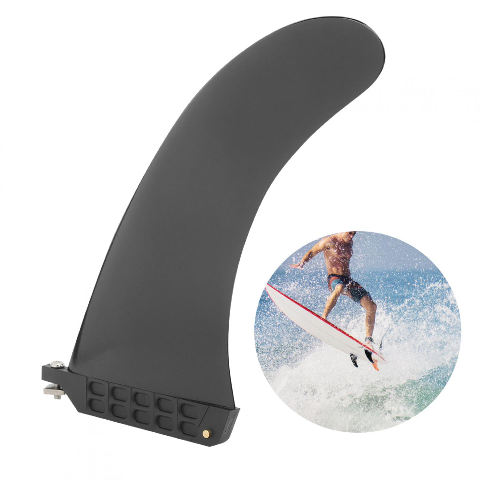 Surfboard Fin 10in Surfboard Fin Eco-Friendly PVC for Long Board Paddle Board 