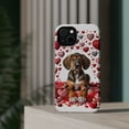 thumbnail image 4 of DistinctInk Tough Case for Apple iPhone 14 PLUS (6.7" Screen), Compatible with MagSafe Charging - Valentine's Day Plott Hound Puppy, 4 of 6