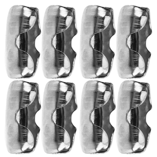 Miangastore Fixation d'Étiquette d'Identification Argent Acier Inoxydable Lot de 100