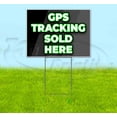 thumbnail image 1 of Gps Tracking Sold Here (18" x 24") Yard Sign, Includes Metal Step Stake, 1 of 6