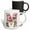 Multicolor, variant on 3drose, Pretty Pink Peony Floral Monogram Initial M, 11oz Two-tone Blue Mug