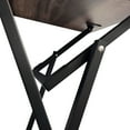 thumbnail image 4 of Folding Tv Tray Of 4 With Stand, Rustic Brown For Confined Living Locations 4 Dining Table , Stand Narrow, 4 of 5