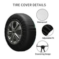 thumbnail image 4 of Kdxio Hippie Style for Tire Cover Wheel Protectors Tyre Covers Weatherproof Wheel Covers Universal Fit for Trailer Rv SUV Truck Camper Travel Trailers 15 inch, 4 of 8
