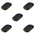 thumbnail image 2 of Wisewang 2 .4GHz Wireless Mouse Smooth Hand Feeling Slim USB Receiver Changeable 1600DPI Optical Gaming Mouse Black 5Set, 2 of 6