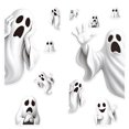 thumbnail image 2 of 2 Pack Halloween Ghost Decorations, 3D Style Ghost Halloween Decor, Removable Halloween Window Clings for Glass Windows, Spooky Halloween Decor for Home, Halloween Party Decor for, 2 of 8