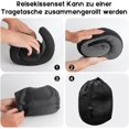 thumbnail image 4 of Almohada de viaje, almohada de espuma viscoelástica para el cuello, almohada para el cuello para adultos, con correas de fijación, ideal para viajes, avión, automóvil, tren, 4 of 4