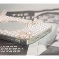 thumbnail image 5 of Compatible with iPhone 14 Pro Max Case for Women Girls Luxury 3D Bling Sparkle Glitter Rhinestone Diamond Crystal Pearl Gem Charm Handmade Pendant Handbag Flowers Soft Protective Case 6.7 inch, 5 of 9