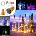 thumbnail image 2 of 1pcs Solar 2m Cork Shaped 20 Led Night Fairy String Light Multicolour, 2 of 5
