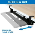thumbnail image 6 of Mount-It! Clamp-On Adjustable Keyboard and Mouse Tray, 6 of 9