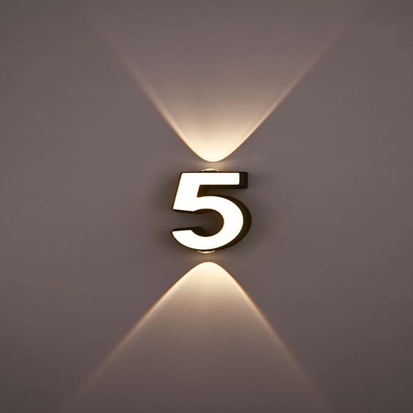 LED Digital Lights Outdoor Waterproof Wall Wash Spotlight, Logo Terrace Signboard Store Wall Lamps for Garden, Patio Lighting