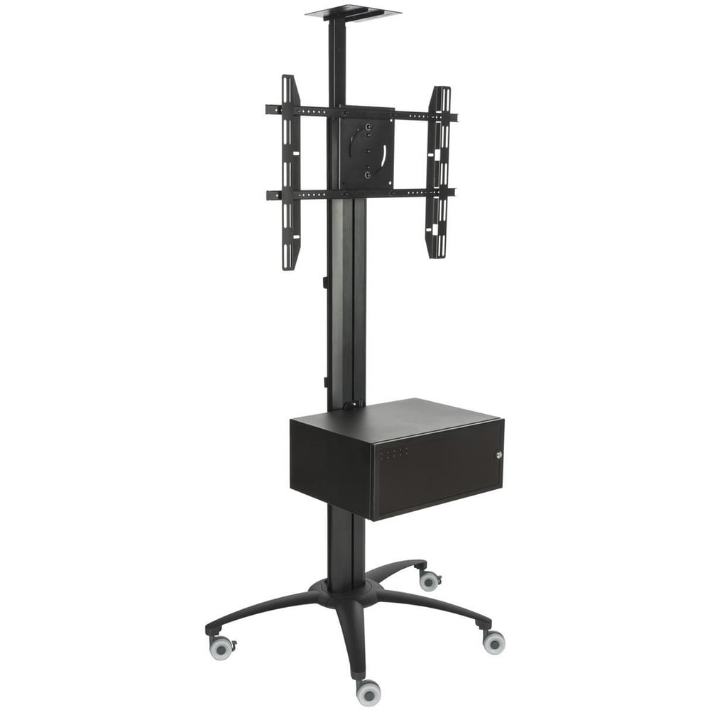 Displays2go LPGP36WBC Rolling TV Stand with Locking Holds 30