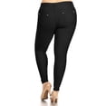thumbnail image 3 of Women's Plus Size Stretchy Jean Jeggings with Pockets for Casual Comfort, 3 of 4