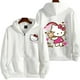 thumbnail image 4 of Sudadera con capucha y cremallera para mujer, ropa de calle Kawaii con estampado de Hello Kitty, Sanrio, otoño e invierno, 2024, 4 of 7