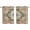 Blue Green Orange, variant on Boho Kitchen Curtains 72 Inch Length, Green Brown Ethnic Tribe Abstract Vintage Western Grommet Top Bedroom Living Room Curtains, Light Filtering Cafe Curtain Drapes 2 Panels Set 104''x72''