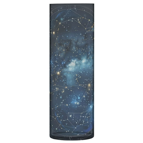 Clear Flower Vase Centerpieces Plastic Cylindrical Vases Home Wedding Decor 4"x12" Star Constellation