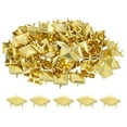thumbnail image 1 of Unique Bargains 50 Ensembles Rivet de Pointe 12x7.5mm Pyramide Rivet Rapide Clous Piques Carrées, Ton Or, 1 of 7