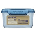 thumbnail image 2 of Sistema Ocean Bound Plastic Lunch Box Plus Cutlery, 1.2 L Food Storage Container, BPA-Free, Teal or Blue (Colour Not Selectable), 2 of 4