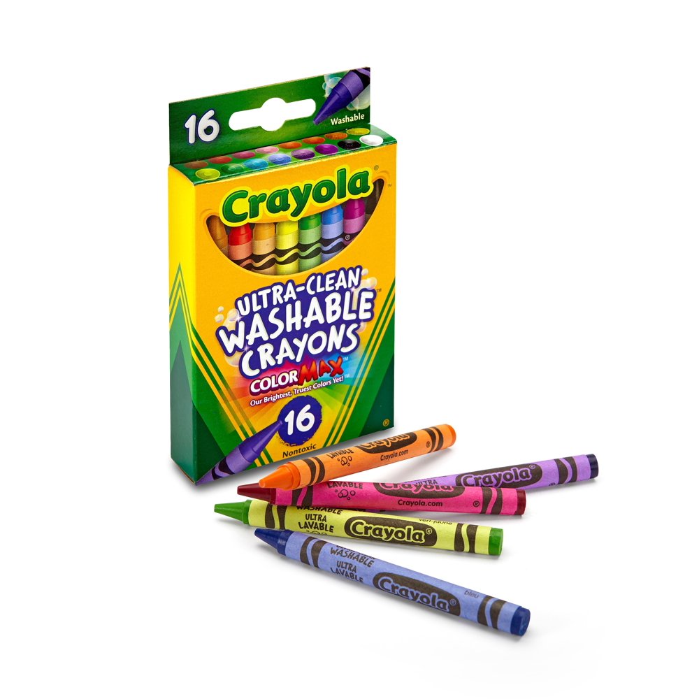 Crayola Washable Ultra Clean Crayons, Assorted 526916