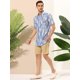 thumbnail image 4 of Camisas de playa de verano para hombres Cierre de botones Camisa casual con patrón estampado de ajuste clásico Azul L Unique Bargains Camisa, 4 of 6