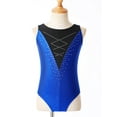 thumbnail image 4 of Alvivi Kids Girls Gymnastics Leotards Sleeveless Sports One-piece Bodysuit Dancewear, 4 of 7