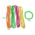 thumbnail image 5 of Grofry 4 Pcs 1980s Costume Accessory Set Women Fluorescent Neon Bracelets Necklaces Dress Up Costume Photo Props, 5 of 8