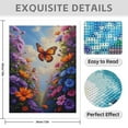 thumbnail image 3 of Diamond Art Kits for Adults - 5d Butterfly Garden Blossoms Sky Diamond Painting for Adults, Diamond Art for Adults Beginners, Diamond Painting Kits for Adults for Home Wall Decor, 3 of 7