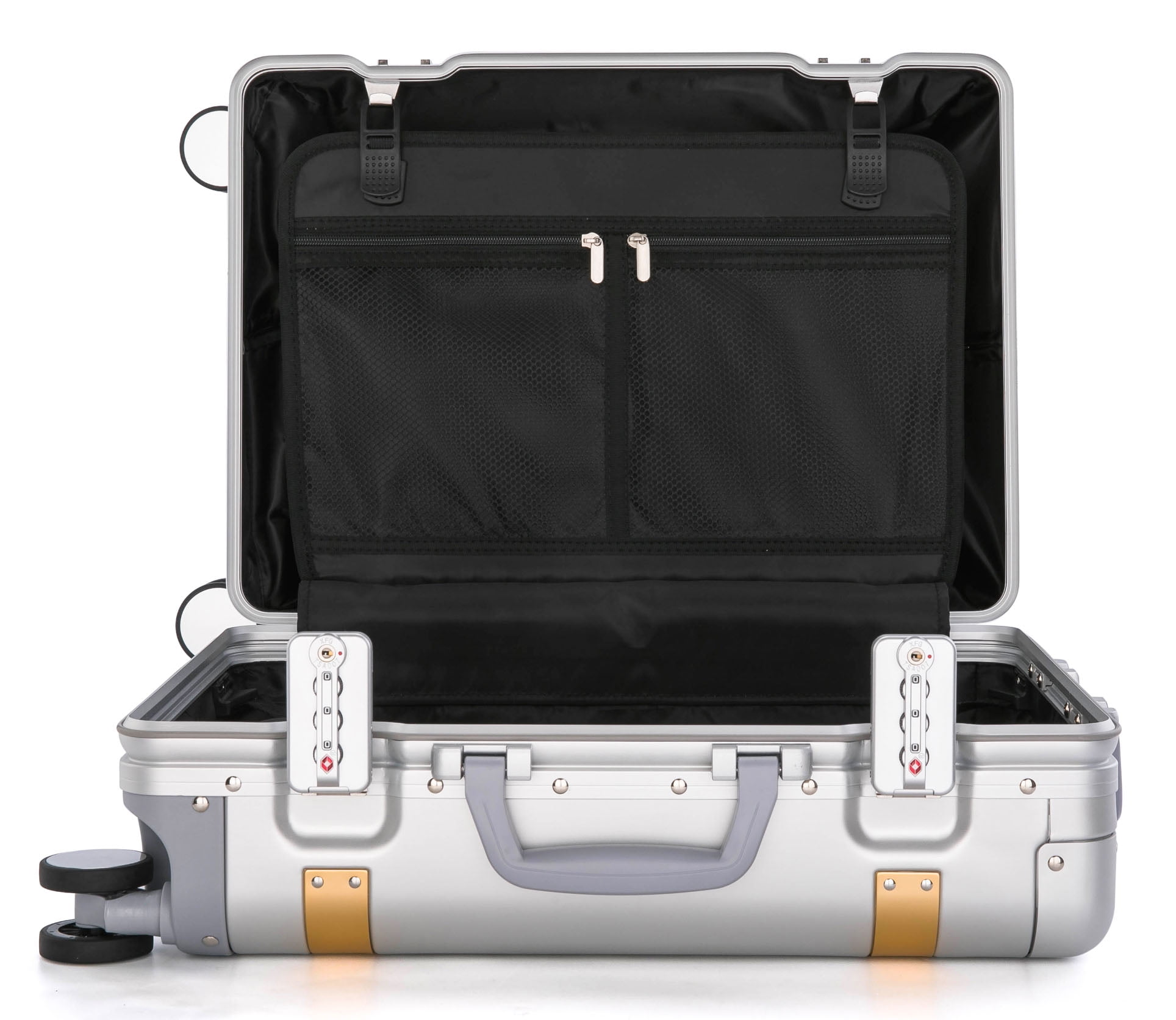 All Aluminum-magnesium Alloy 2020 New Desinger Luxury Entire Hard Metal Case 20" Carry-On Lugagge Gunmetal