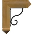 thumbnail image 3 of 4"W x 15 1/2"D x 18"H Ashford Arts & Crafts Ironcrest Rough Sawn Bracket, Western Red Cedar (2"W x 7 1/2"D x 10"H Iron Bracket), 3 of 5