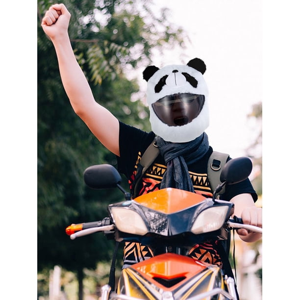 animal motorcycle helmet cover canada Pink Dog Cartoon Look best with dark visors. Protoiya Helmet Plush Cover Cute