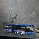 thumbnail image 4 of 1/32 Modelo de autobús Juguete Decorativo Coleccionables Favores Regalos duraderos Simulación para Niñas Principiantes Azul Sunnimix Coleccionables de autobús, 4 of 8