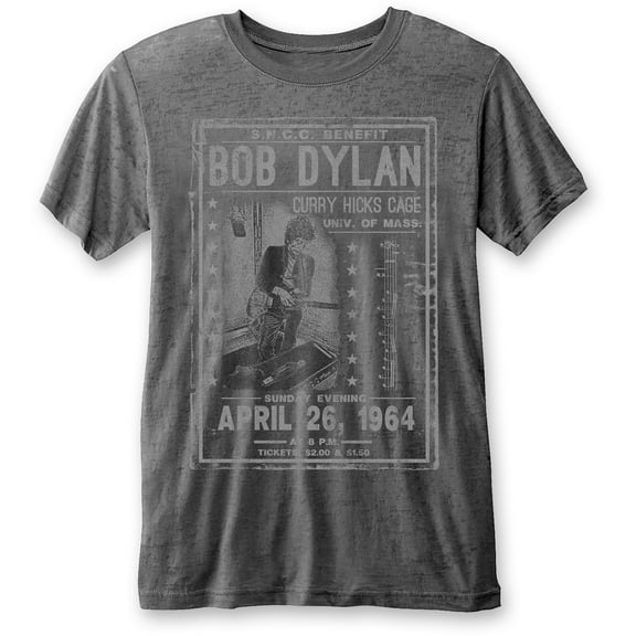 Bob Dylan Unisex T-Shirt Curry Hicks Cage (Burnout) (Small)