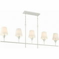 thumbnail image 3 of 537-MT Crystorama Lighting Broche - 5 Light Chandelier In Modern Style-21 Inches Tall and 53.5 Inches Wide-Matte White Finish, 3 of 8