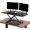 Black, variant on Stand Steady X-Elite Pro | Premier Corner Standing Desk Converter | Extra Large 40 Inch Sit to Stand Workstation | Height Adjustable for Cubicles and L-Shaped Desks (27.25" L x 39.25" W)
