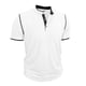 thumbnail image 4 of Ceisia Men's Slim Fit Stretch Stand-Up Collar Short Sleeve Shirt - Solid Color with Contrast Trim White XXXL Gifts, 4 of 7